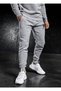 Men's Gray Thick Fabric Jogger Sweatpants Narrow Leg Slim Fit - 2