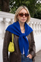 Women's Soft Textured Triangle Form Knitwear Scarf Shoulder Shawl Saks 27W5009 - 4