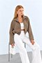 Zippered Lined Plain Women's Jacket - 4