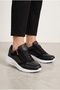 Black and White Leather Comfortable Orthopedic Casual Sneaker with Side Zipper - 2