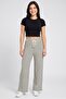 Women Regular Fit Stripe Wide Leg Pants, Multicolor - 2
