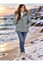 Women's Nova Fabric Water Repellent Inflatable Thick Youth Sports Coat - 3