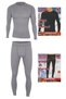 Gray Color Lycra Thermal Underwear Set Suitable for Men's Outdoor Sports