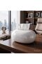 Modern Oval Tissue Box Cover, Premium ABS Plastic Facial Tissue Holder for Bathroom, Living Room, Bedroom & Office, Decorative Napkin Dispenser, Elegant Home Decor, White, Cream & Black - 7