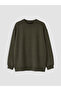 Two Mt Shop Quality Lcw Modest Khaki Plain Standard & Regular Women's Sweatshirt Tunic - 5