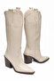 Women's Cowboy Boots Pointed Toe Thick Heel Simple Western Boots - 3