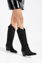 Women's Cowboy Boots Pointed Toe Embroidery Detailed Thick Heel Western Boots - 4