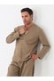 Single Button Long Sleeve Suit - 4