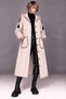 Bohem Design Hooded Ecru Denim Trench Coat