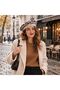 Spk-12009 Black Leopard Patterned Premium Soft Textured Painter's Hat |   Eos Collective