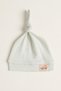 0-6 Months Unisex Baby Car Emblem Detailed 100% Cotton Interlock Tie-Up Beanie Hat
