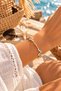 Steel Zircon Stone Stella Luxury Handcuff Bracelet