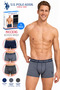 Men'S, Licensed, Uspa, Cotton, Flexible Waistband, Comfort, 3-Piece Boxer Set - 2