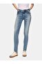 Fallon 201 Slim Leg Mid Waist Mid Indigo Jean Pants - 2