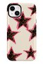 متوافق مع iPhone 15 - تصميم نجوم الفهد، غطاء مزدوج الطبقات، غلاف حماية ذو سطح لامع