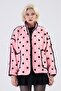 Polka Dot Welsoft Plush Fabric Design Coat - 8