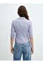 Skinny Fit Striped Blue Shirt - 3
