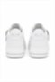 White Faux Leather Lace-Up Side Zipper Detailed Comfortable Fit Casual Sports Shoes - 3
