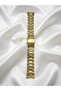 20mm Diameter Curved Tip Gold Color Watch Strap - 6
