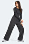 Melora I Women's Wide Leg Dark Gray Sweatpants - 2
