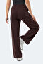 Melora I Women's Wide Leg Brown Sweatpants - 8