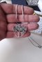 Heart-Shaped Jade Natural Stone Tree of Life Necklace 45cm Steel Chain 3X3.3Cm Jade Natural Stone Tree of Life Pendant Gift Necklace - 2