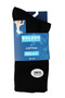 Unisex Seamless Sole Towel Diabetic Socks Black