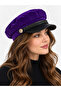 Women's Suede Winter Newsboy Cap Captain Hat