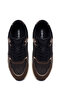 Women's Brown Lace-Up Wedge Heeled Sneaker Af57500055 - 4