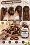 100 Pieces Brown Tones Rubber Hair Clips Flexible Towel Clips Set - 2