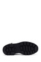 Women's Black Lace-Up Zippered Leather Boots Wf400002Df - 5