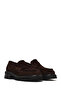 Women's Brown Thick-Soled Suede Leather Loafer Af130002Ds - 2