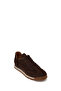 Men's Brown Lace-Up Suede Leather Sneaker Wm620013Ds - 7