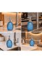 Colored Glass Liquid Soap Dispenser, 400ml, Blue - 3