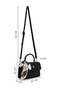 Women's Black Long Strap Quilted Mini Crossbody Bag Ab24000253 - 5
