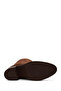 Women's Brown Thick Heeled Suede Leather Boots Wf180031Ds - 6