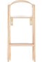 Moses Basket Stand | Foldable for easy storage/transport | Natural beech wood | Color-Natural | Dimensions: [W] 41 x [H] 59.5 x [L] 84 cm. - 4