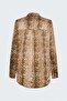 Patterned Classic Shirt - Brown - 5
