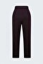 Suede Trousers - Burgundy - 4