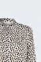 Patterned Shirt - Ecru-Brown - 4