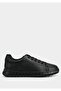 Black Leather Men's Sneakers