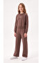 New Team London Printed Soft Textured-Comfort Fabric Girls' Top and Bottom Tracksuit Set - 3