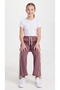 Girls' Sweatpants with Right and Left Ribbed Bows - 4