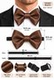 Adult Large Bow Tie Matte Satin Adjustable Groom Suit - 2
