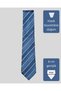 Blue White Striped Classic Men's Tie - 8 cm Wide - 4