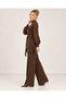 Sequin Embroidered Elastic Waist Tunic Trouser Set - 4