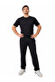 Gnc Men's Cotton Flexible Elastic Waist Drawstring 3 Zipper Pockets Straight Leg Sweatpants