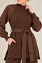 Sequin Embroidered Elastic Waist Tunic Trouser Set - 3