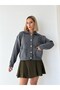 Darcy Polo Collar Pocketed Knitwear Cardigan Women's Gray - 2