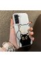 Samsung Galaxy S21 Fe Compatible Simple Stripes Cute Black Cat Impact Wear Resistant Art Print